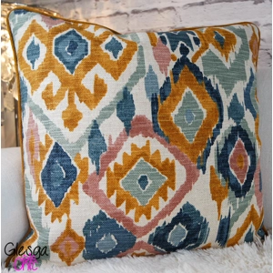 Cushion Cover John Lewis Maya Ikat Honey Piped 43x43cm