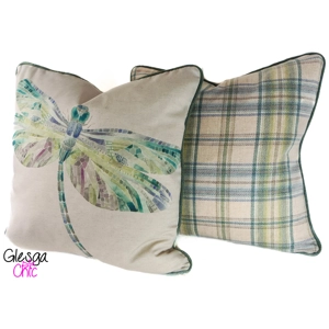 Cushion Cover Voyage Dragonfly Topaz Nairna Wool Tartan