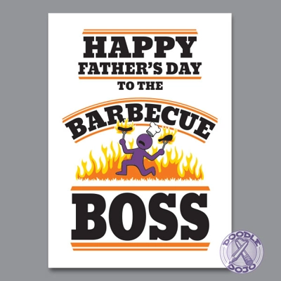 BBQ Boss Father's Day Card