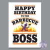 BBQ Boss Birthday Card