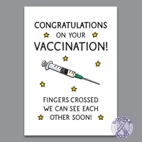 Congratulations on your Vaccination Card
