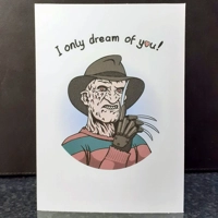 I Only Dream of You - Freddy Krueger Horror Card