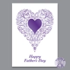 Filigree Heart Father's Day Card Filigree Heart Father's Day Card