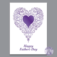 Filigree Heart Father's Day Card