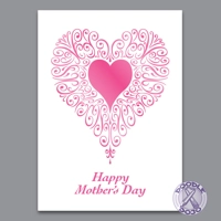 Filigree Heart Mother's Day Card