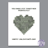 You And I Fit Together Perfectly - Geek Valentine's Card