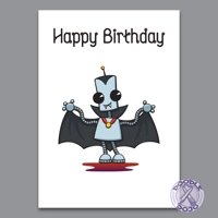 Ned the Vampire - Birthday Card