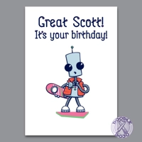 Ned to the Future - Birthday Card