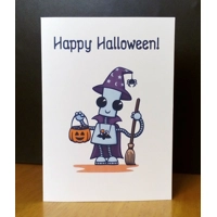 Ned the Witch - Halloween Card