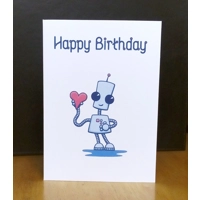 Ned's Heart - Cute Birthday Card