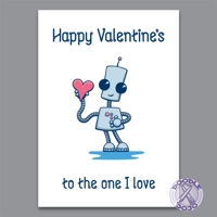 Ned's Heart - Cute Valentine's Card