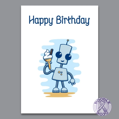 Ned's Ice Cream - Cute Birthday Card