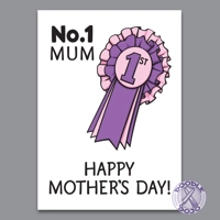 No.1 Mum - Mother's Day Card