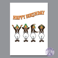 Oompa Loompa YMCA Birthday Card