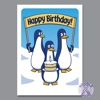 Penguins Birthday Card Penguins Birthday Card