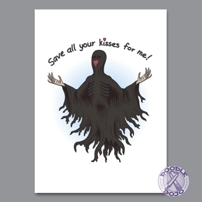 Save All You Kisses For Me - Harry Potter Card