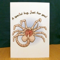 A Special Hug - Facehugger Horror Card