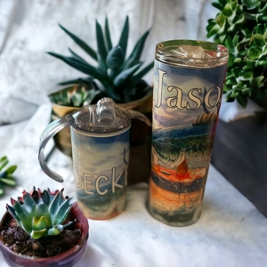 20 Ounce Tumbler with Matching Sippy Cup
