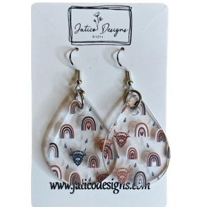 Boho Cow Earrings