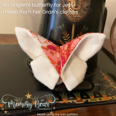 Origami butterfly brooch