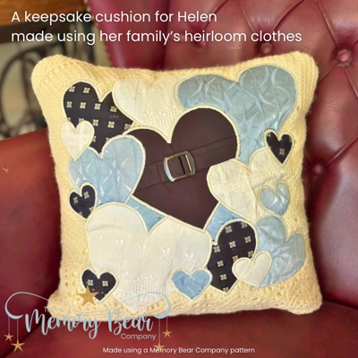 Hearts Keepsake Cushion