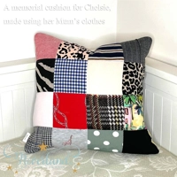 Patchwork keepsake cushion