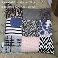 Patchwork keepsake cushion