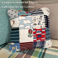 Patchwork keepsake cushion