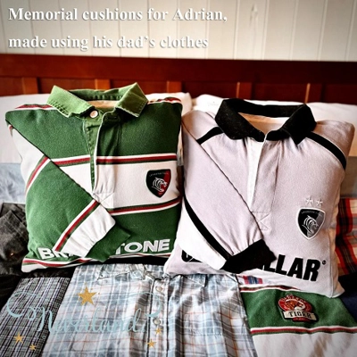 Shirt keepsake cushion