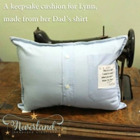 Shirt keepsake cushion