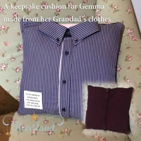 Shirt keepsake cushion