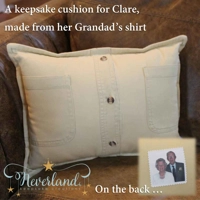 Shirt keepsake cushion