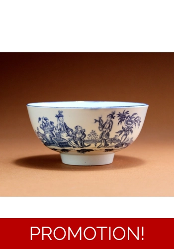 Rare Worcester Sugar Bowl c. 1780-85