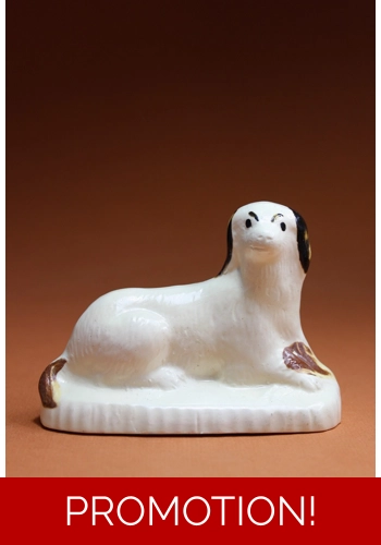 Creamware Spaniel Probably Bovey Tracey c. 1790