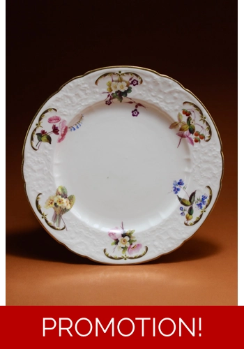 Nantgarw Plate Decorated By William Pollard c.1822