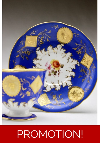 H. & R. Daniel Cup & Saucer Pattern 6543