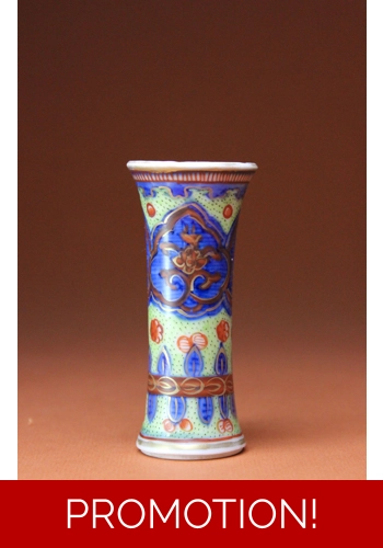 Kangxi Miniature Vase Clobbered in England