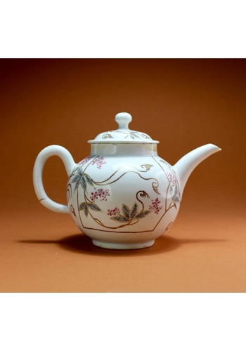 A Very Rare Bow Teapot ..