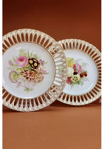 A Pair of Copeland Spode Reticulated Plates c.1848