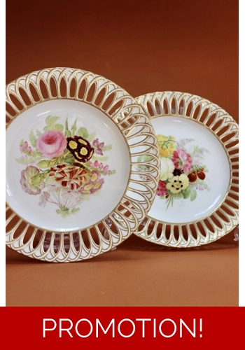 A Pair of Copeland Spode Reticulated Plates c.1848