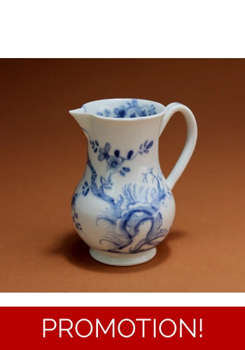 SOLD   Early Worcester Prunus Root pattern Jug 1754