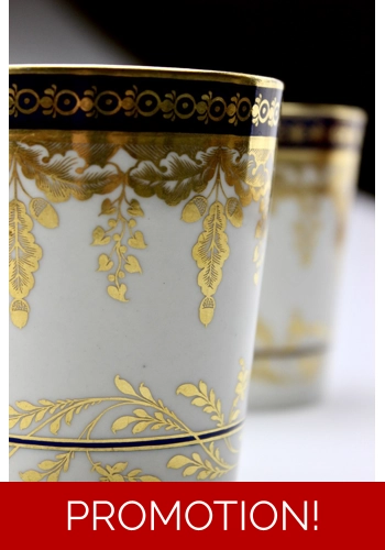 Flight Worcester Lemonade Beakers 1783-92