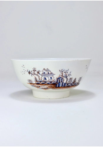 Rare and Important Early Worcester Waste Bowl