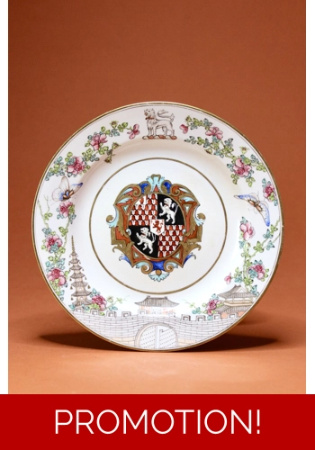 Bloor Derby Armorial Plate c.1825