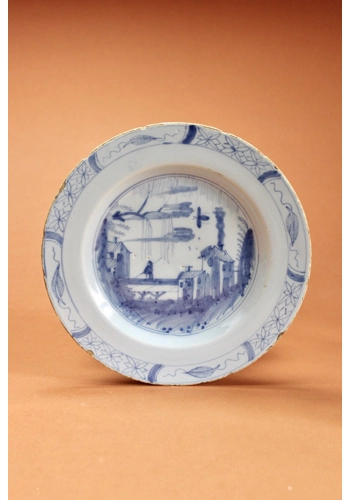 English Delft Plate c1750