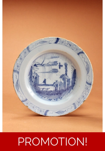 English Delft Plate c1750