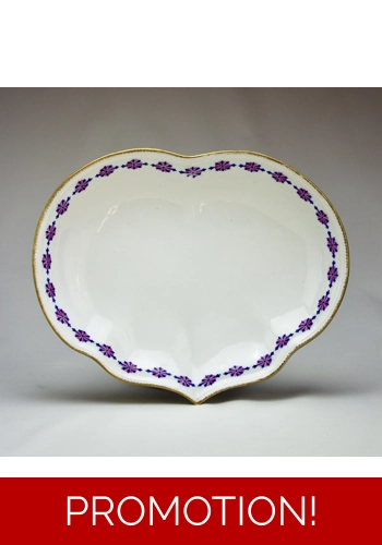 Derby Heart Shaped Dish 18th Century