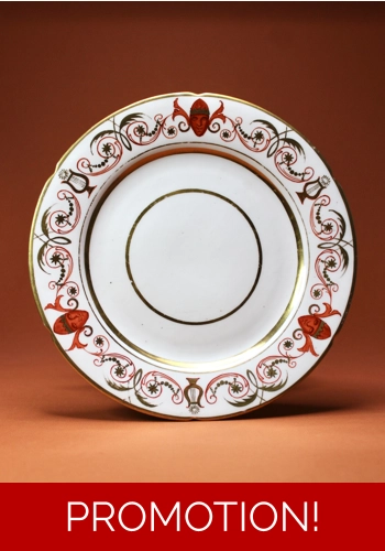 Coalport Plate Early 19th Century Possibly Baxter Workshop