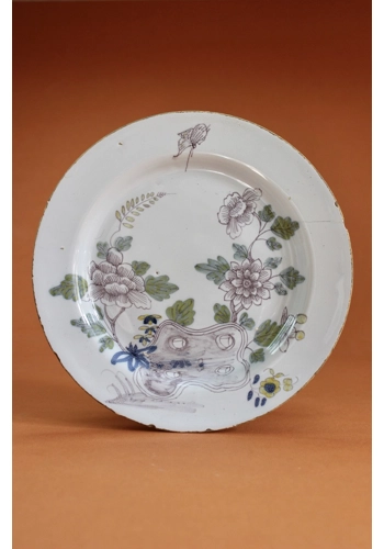 English Delft Plate c.1740