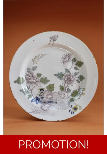 English Delft Plate c.1740